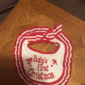 Baby’s first Christmas bib